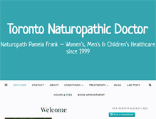 Tablet Screenshot of naturopathtoronto.ca